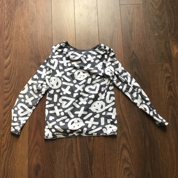 Old navy girls grey and white long sleeve size 8 - Picture 2 of 3